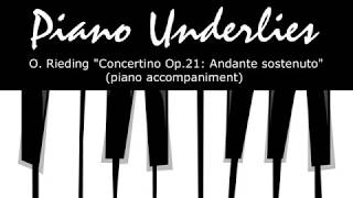 O Rieding  Violin Concertino in Hungarian Style Op21  piano accompaniment  piano acompañante [upl. by Mada42]