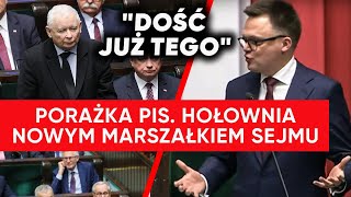 Hołownia nowym marszałkiem Sejmu quotSejm nie będzie azylem dla przestępcówquot [upl. by Romilly]