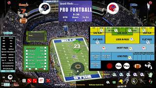 StratOMatic Football Super Advanced 2021 Bears vs 2021 Bills partial game [upl. by Iretak]