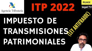 Comprar Casa  Nuevo Impuesto de Transmisiones Patrimoniales 2022  Valor de Referencia Catastral [upl. by Peery32]