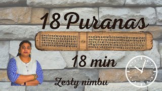 18 Maha Puranas in 18 Minutes In brief Free PDF inside [upl. by Ecirtam276]