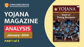 Yojana Magazine January 2024 Part1 Complete Analysis for UPSCState PSC Exams  Vajirao amp Reddy [upl. by Stark790]