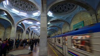 TOP 10 Tashkent Metro Stations  Visit Uzbekistan 🇺🇿 [upl. by Ellevehs]