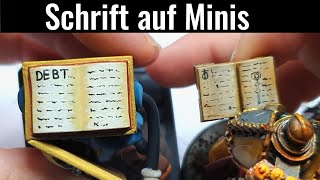 Miniaturen FampA  Schrift auf Miniaturen simulieren [upl. by Agnella]