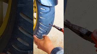 Flat Tire Fix in a Flash Motorcycle Tire Plugging Guide [upl. by Wilinski]