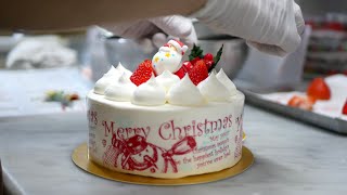 2023年クリスマスケーキのデコレーション集 ブッシュドノエル バスクチーズケーキ クラシックショコラ 苺デコレーションケーキ｜bilsonrollers [upl. by Pippy]