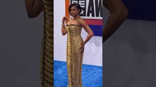 Taraji P Henson Fierce Golden Look  BET Awards 2024 tarajiphenson fashionpolice betawards slay [upl. by Holbrooke]