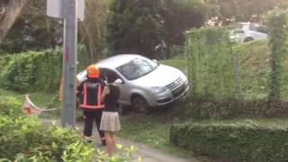 Car slid down a slope at Marymount Convent School [upl. by Bosson710]