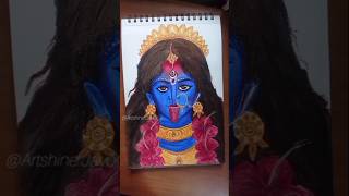 Maa kali painting 🎨🙏🏻🌼 art trending ytviral drawing makali shorts ytshorts acrylicpainting [upl. by Parsons]