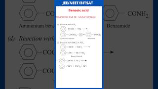 Reaction with NH3  Reaction with SOCl 2or PCl5 Reactions due to –COOH groups  JEE  NEET [upl. by Wallas]