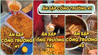 TỔNG HỢP ĂN SẬP CỔNG TRƯỜNG  P1 [upl. by Ahserkal]