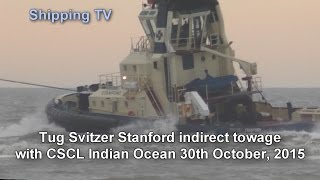 Svitzer Stanford  indirect towage 30th October 2015 [upl. by Benedicto259]