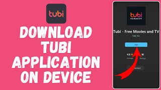 How to Download Tubi Application on Device 2024  Tubi TV Tutorial [upl. by Uhp]