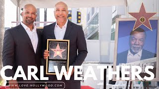 WALK OF FAME CEREMONY  CARL WEATHERS HIGHLIGHTS [upl. by Zaccaria888]