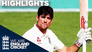 Cook Hits Emotional Century In Final Ever Innings  England v India 5th Test Day 4 2018  Highlights [upl. by Nyrtak]