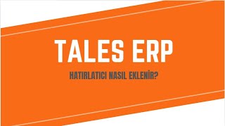 Hatırlatıcı Nasıl Eklenir [upl. by Faires]