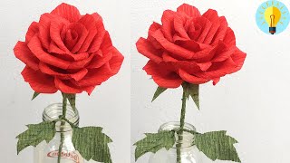 Basteln mit Papier Rosen basteln  Origami Bastelideen  DIY Geschenke selber machen [upl. by Mayberry]