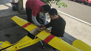 🔴 PENERBANGAN KEDUA PESAWAT RC CESSNA GIANT RC PLANE ❗ [upl. by Elliott]