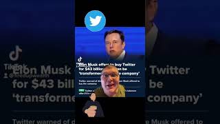 Elon Musk Buying Twitter for 43 Billion and Taking TWTR Stock Private [upl. by Aloiv971]