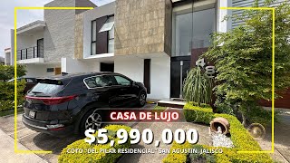 Estupenda Casa por 5990000 en Coto quotDel Pilar Residencialquot San Agustin Jalisco [upl. by Dleifrag]