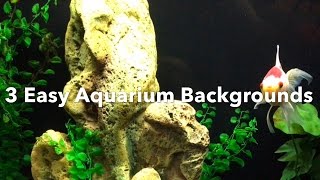 Aquarium Backgrounds 3 Easy Options [upl. by Drona]