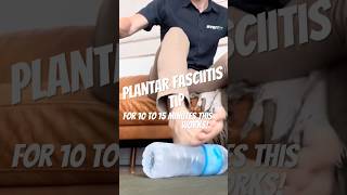 Plantar fasciitis Tip  Ice bottle roll runningphysio runningcoach everfit [upl. by Robinetta]