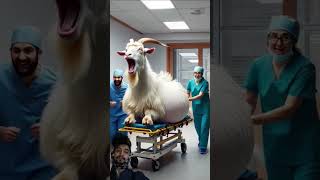 Doctors rescue a pregnant goat 🐐 humanity rescueanimals goat babygoat treatment veterinary [upl. by Colon]