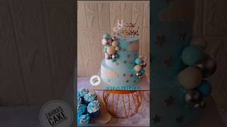 Tier cake decoration shortfeed tiercake trendingcake cakemasters zahrascake [upl. by Nickey579]