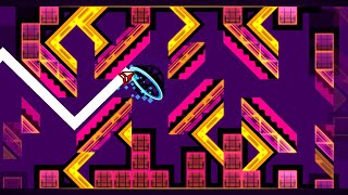 Geometry Dash  laranja azul rosa by shmigels Extreme Demon Complete  3 Coins [upl. by Ayatnwahs]