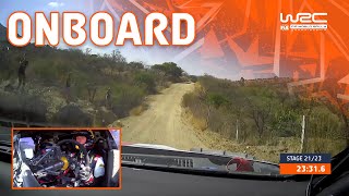 FULL 35KM STAGE  SS21 EvansMartin  WRC Guanajuato Rally México 2023 [upl. by Pytlik]