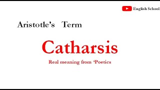 Catharsis  what Aristotle described The real concept [upl. by Dyanna]