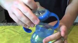 ZRecs Demo Nuby NoSpill Cup Soft Spout and Handles [upl. by Gladis]