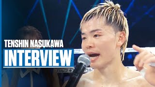 Tenshin Nasukawa Celebrates Win amp Talks World Titles  INTERVIEW [upl. by Aziaf891]