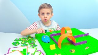 ИГРА МЫШКА В ЛАБИРИНТЕ  Развивающая Игрушка РОБОТ для детей STEM набор Learning Resources [upl. by Latreshia]