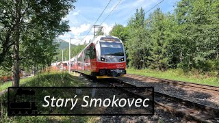 Vlaky Starý Smokovec ● 1572024 [upl. by Nyrhtakyram439]