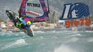 KOUS on fire and in the zone windsurfing waves extreme action massive greece gre78 kousgr [upl. by Stephenie881]