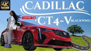 Cadillac CT4V VSeries Blackwing Red Revs amp Black Beats 🚘🛞🔥 [upl. by Mckee]