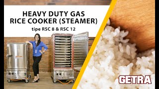 GETRA Heavy Duty Gas Rice Cooker RSC 8 and RSC 12 [upl. by Ruperta236]