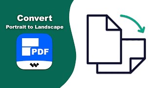 How to convert pdf from portrait to landscape in Wondershare PDFelement [upl. by Rehteh]