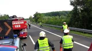 Verkehrsunfall auf der A2 Südautobahn am 18062013 [upl. by Uahc]