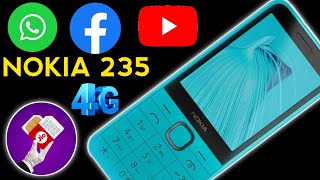 nokia 235 4g unboxing  WhatsApp Facebook YouTube work  Nokia 235 4G phone [upl. by Aerua]