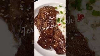 Teriyaki Steak 🥩 🤤 food cooking recipe reels shorts beef [upl. by Epilihp]