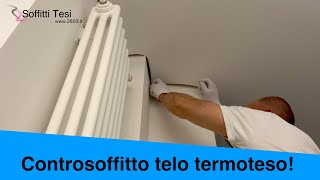 Soffitto teso  Azienda controsoffitti  telo termoteso  Controsoffitti semplice [upl. by Belva]