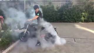 QSMOTOR 3000W 138 70H mid drive Burning Rubber test [upl. by Atem491]