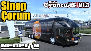 NEOPLAN STARLINER 2 İLE SİNOP ÇORUM OTOGARLARI  OYUNCUYUSBİS MAP V13  ETS2 146 [upl. by Salsbury462]