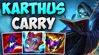 CHALLENGER KARTHUS 30 KILLS IN 25 MINUTES  CHALLENGER KARTHUS JUNGLE GAMEPLAY  Patch 1410 S14 [upl. by Rodina]