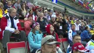 DEAFLYMPICS 2015 Highlights of Men Ice Hockey FIN  USA [upl. by Aria]