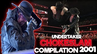 Wwe Undertaker Chokeslam Compilation 2001 [upl. by Barnabe]