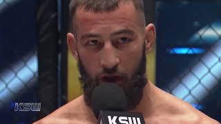 Ramzan Jembiev réagi sur sa victoire au XTB KSW 88 [upl. by Helbona]