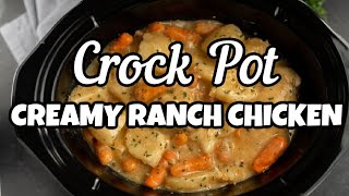 Easy Crock Pot Creamy Ranch Chicken [upl. by Nnaitsirk]